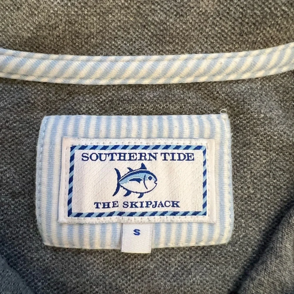 Southern Tide men’s The Skipjack gray 1/3 zip pullover size‎ small
